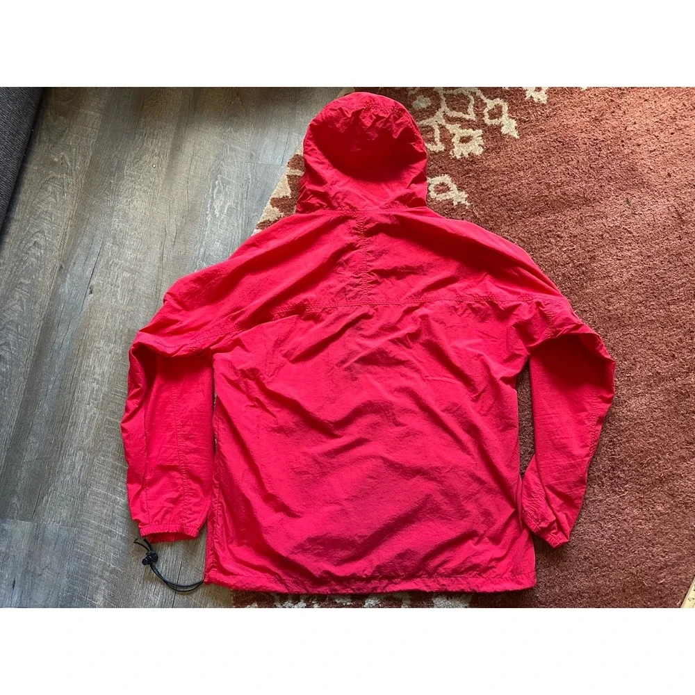Vintage REI Windbreaker Pullover Red Blue L Large 90s Nylon Lightweight Packable